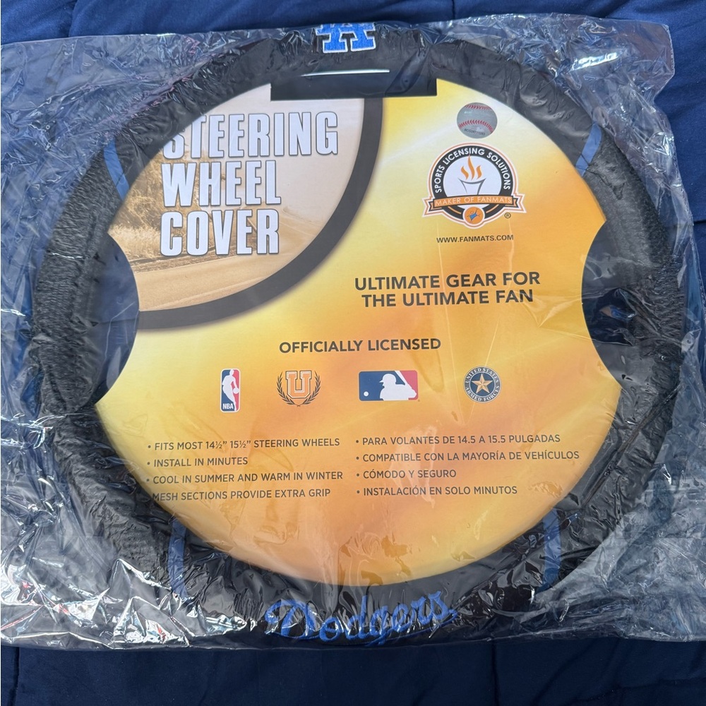 New Official LA Dodgers Steering Wheel Cover - $35 (Firm)